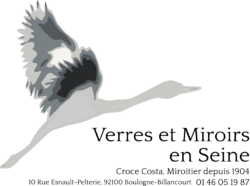 le logo Croce Costa AFV, miroitier depuis 1904